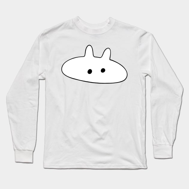 White Bunny Long Sleeve T-Shirt by Opalescents